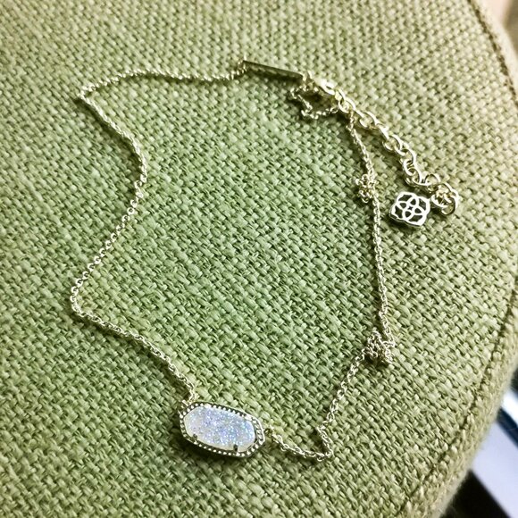 BRAND NEW Kendra Scott Elisa Necklace Gold Drusy - Picture 2 of 3